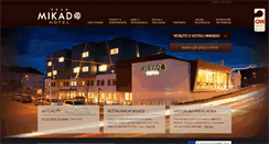 Desktop Screenshot of hotelmikado.sk